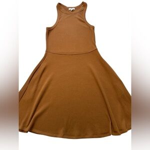 bp Brown Ribbed Maxi Dress